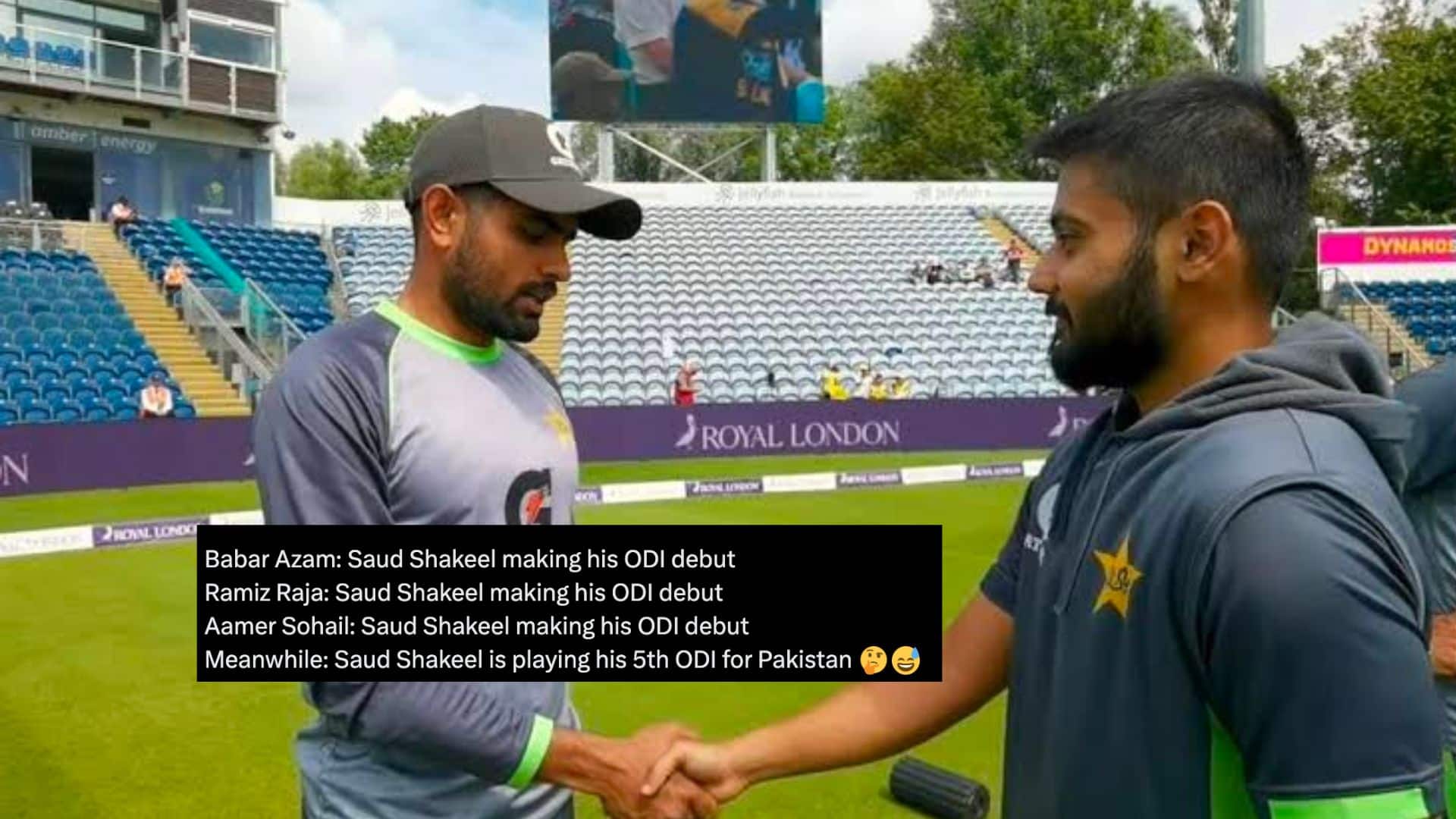 Babar Azam Hilariously Trolled on Social Media For 'Saud Shakeel Debut' Comment